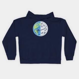 Moon Landing 50th Anniversary Celebration Kids Hoodie